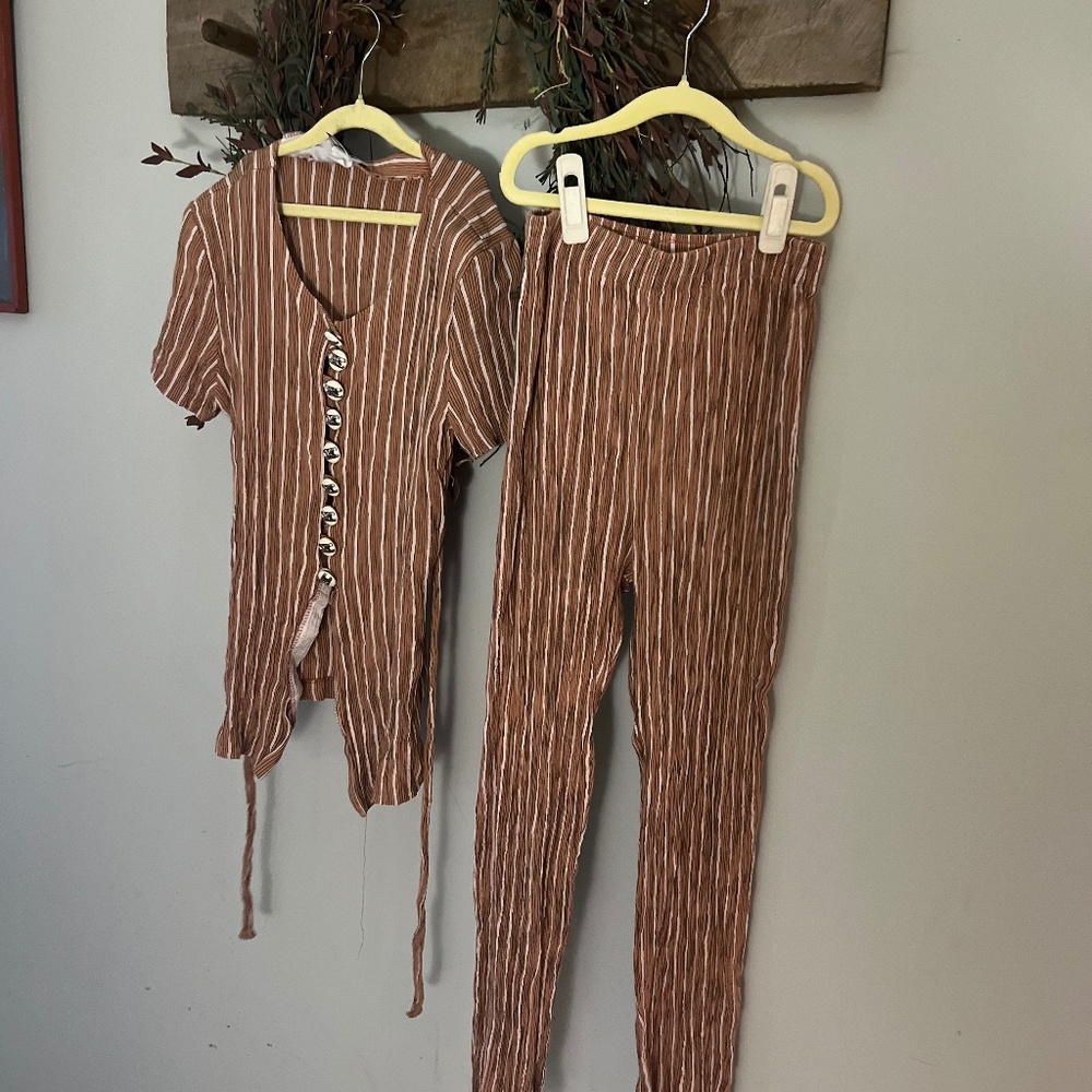 Vintage button up set